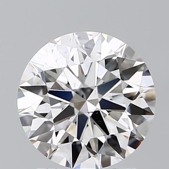 2.05 Carat Round Lab Diamond with  Cut Diamond in 14KT  view 1
