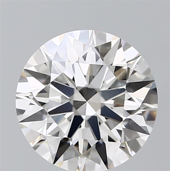2.91 Carat Round Lab Diamond with  Cut Diamond in 14KT  view 1
