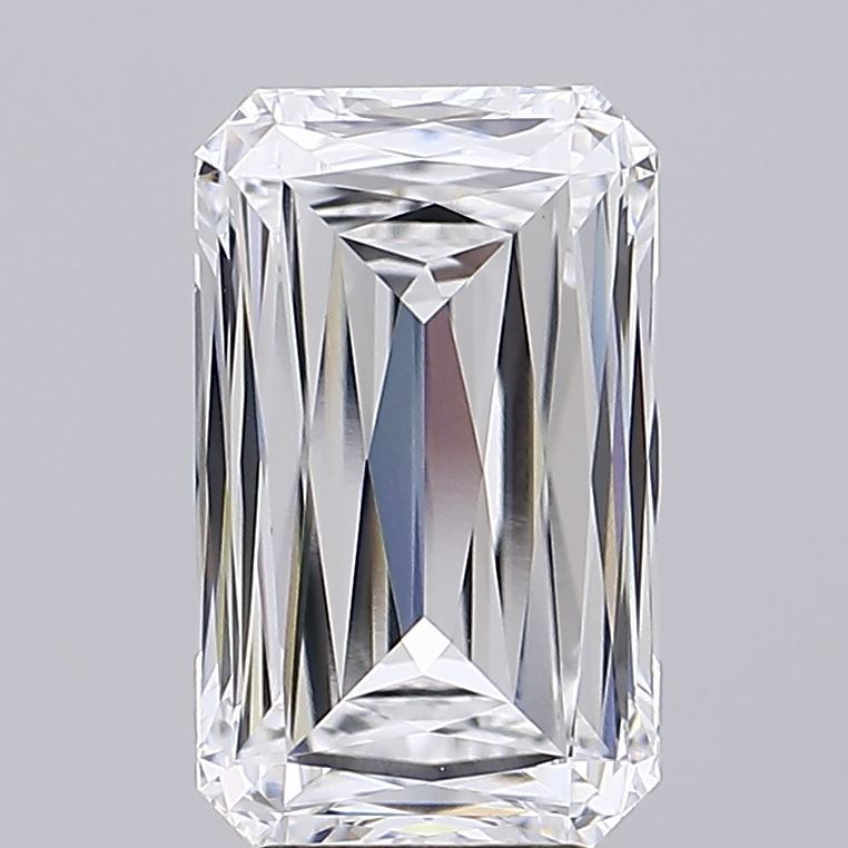 5.06 Carat Radiant Lab Diamond with  Cut Diamond in 14KT  view 1
