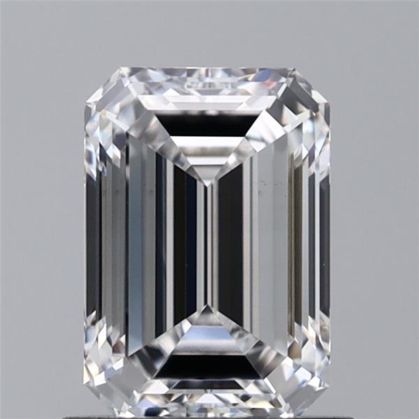 1.09 Carat Emerald Lab Diamond with  Cut Diamond in 14KT  view 1
