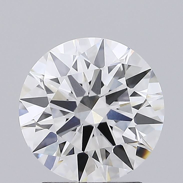 2.11 Carat Round Lab Diamond with  Cut Diamond in 14KT  view 1
