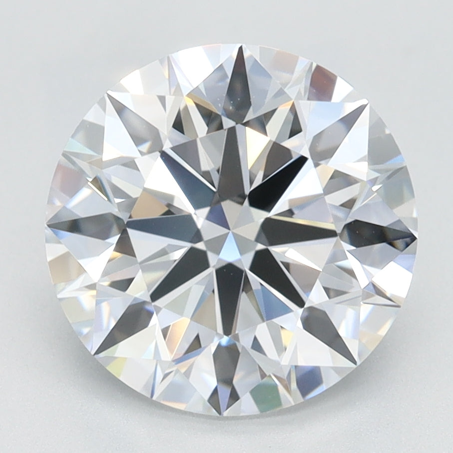 2.67 Carat Round Lab Diamond with  Cut Diamond in 14KT  view 1
