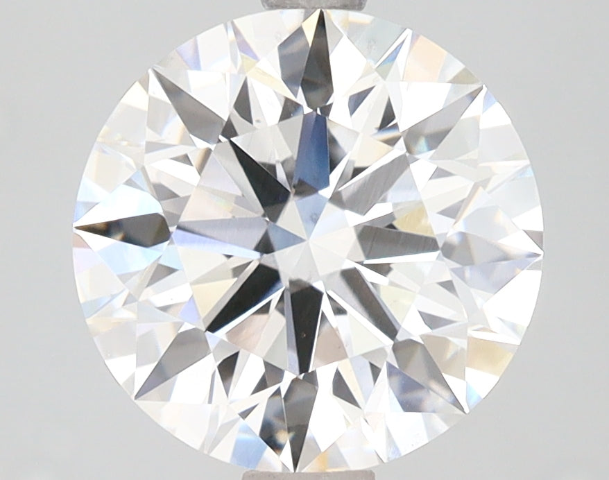 3.01 Carat Round Lab Diamond with  Cut Diamond in 14KT  view 1
