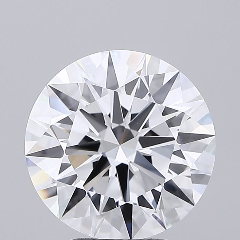 4.05 Carat Round Lab Diamond with  Cut Diamond in 14KT  view 1
