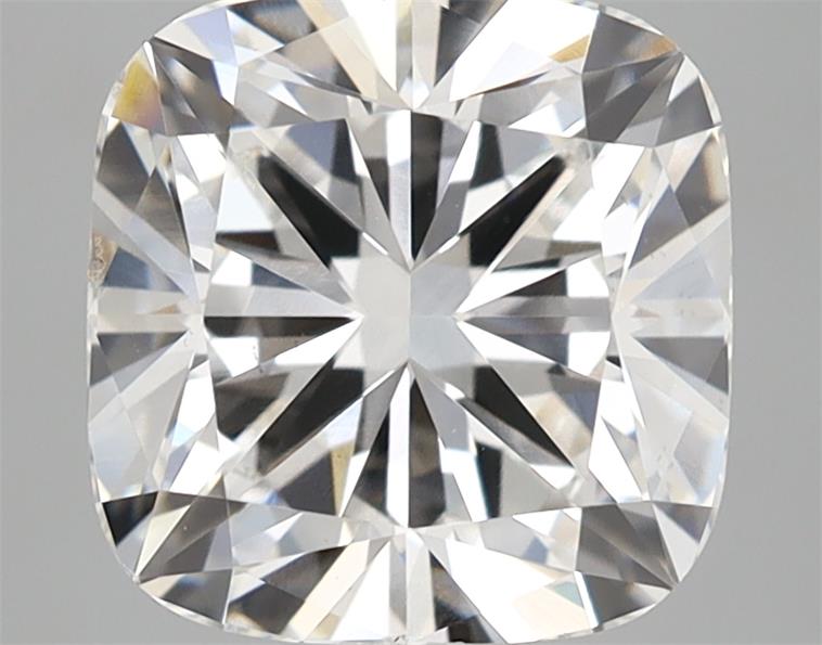 3.04 Carat Cushion Lab Diamond with  Cut Diamond in 14KT  view 1
