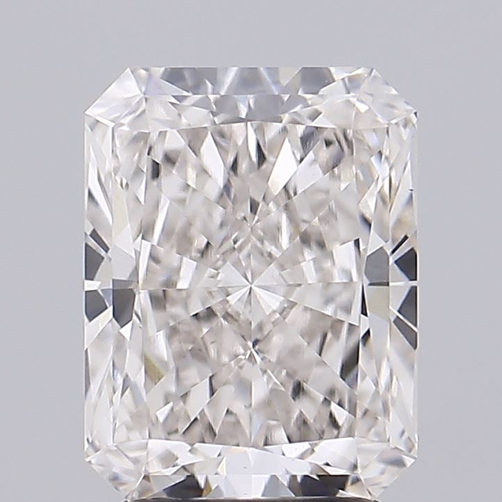 2.65 Carat Radiant Lab Diamond with  Cut Diamond in 14KT  view 1
