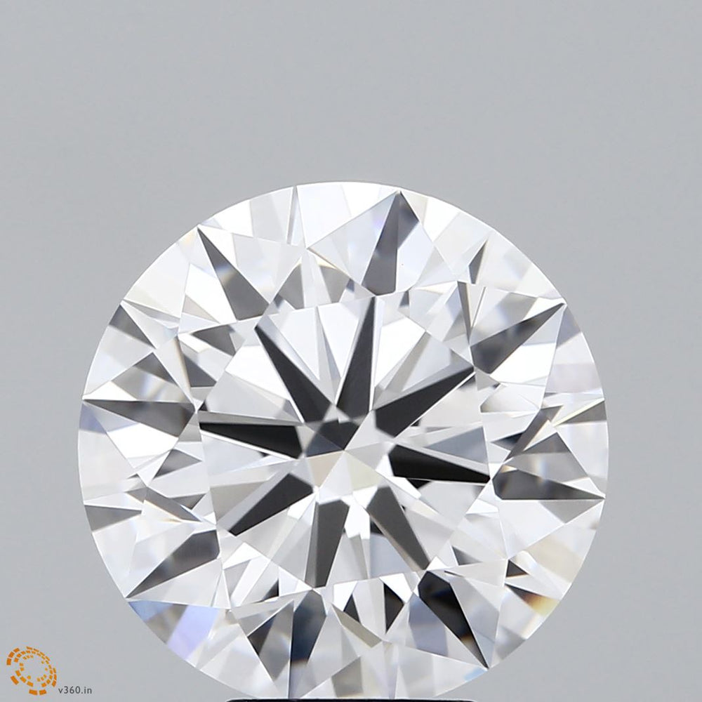 6.83 Carat Round Lab Diamond with  Cut Diamond in 14KT  view 1

