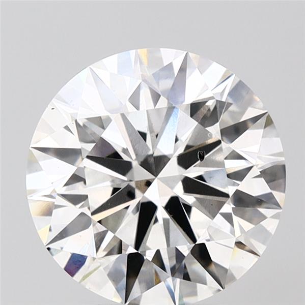 3.09 Carat Round Lab Diamond with  Cut Diamond in 14KT  view 1
