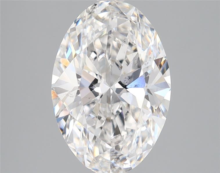 2.0 Carat Oval Lab Diamond with  Cut Diamond in 14KT  view 1
