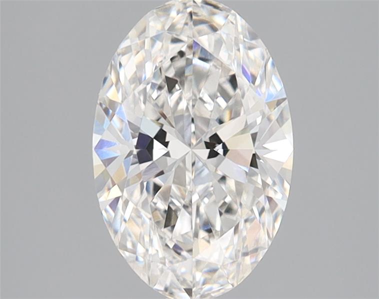 1.39 Carat Oval Lab Diamond with  Cut Diamond in 14KT  view 1
