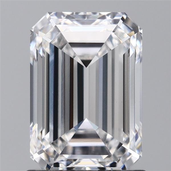 1.58 Carat Emerald Lab Diamond with  Cut Diamond in 14KT  view 1
