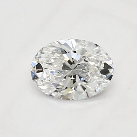 0.41 Carat Oval Lab Diamond with  Cut Diamond in 14KT  view 1
