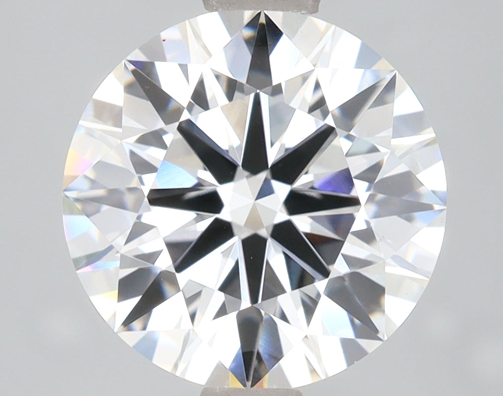 3.05 Carat Round Lab Diamond with  Cut Diamond in 14KT  view 1

