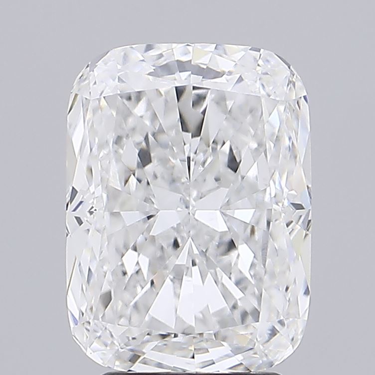 3.85 Carat Cushion Lab Diamond with  Cut Diamond in 14KT  view 1
