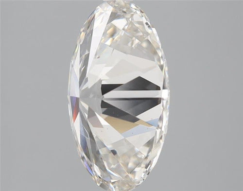 2.13 Carat Oval Lab Diamond with  Cut Diamond in 14KT  view 1
