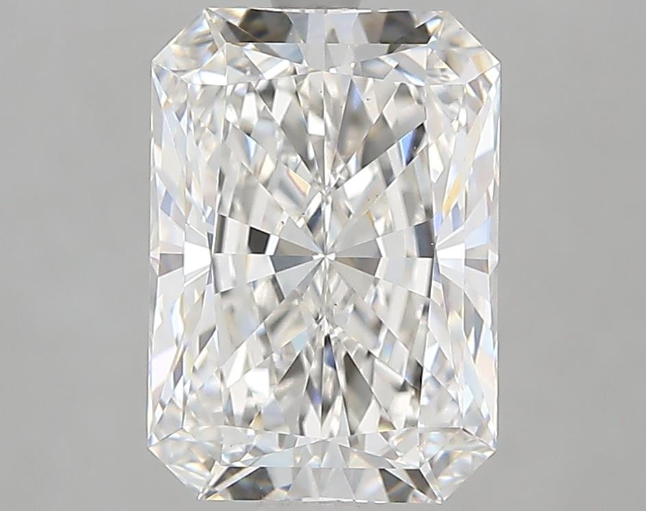 3.07 Carat Radiant Lab Diamond with  Cut Diamond in 14KT  view 1
