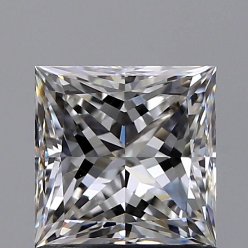 1.0 Carat Princess Natural Diamond with  Cut Diamond in 14KT  view 1

