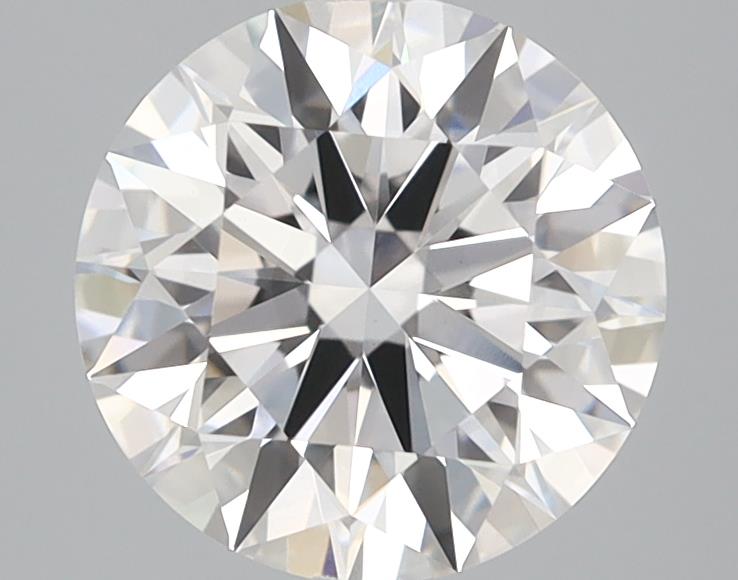 2.09 Carat Round Lab Diamond with  Cut Diamond in 14KT  view 1
