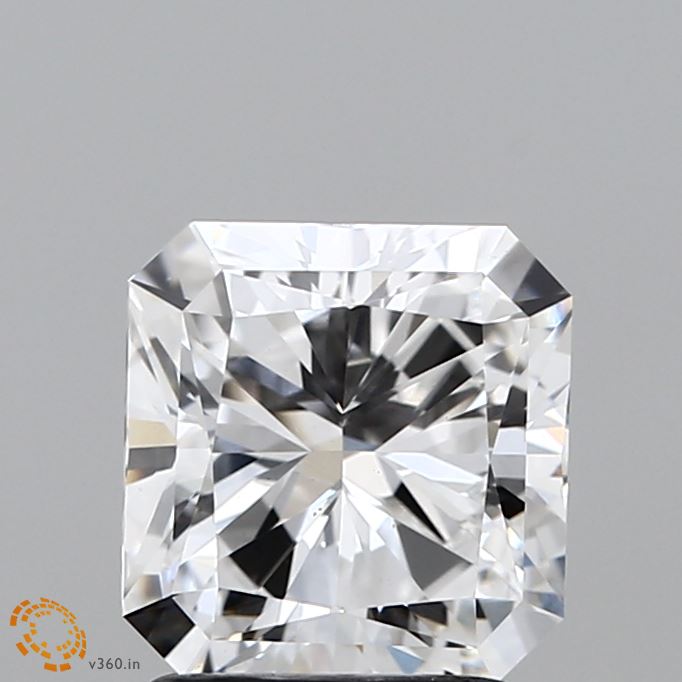 2.0 Carat Radiant Lab Diamond with  Cut Diamond in 14KT  view 1
