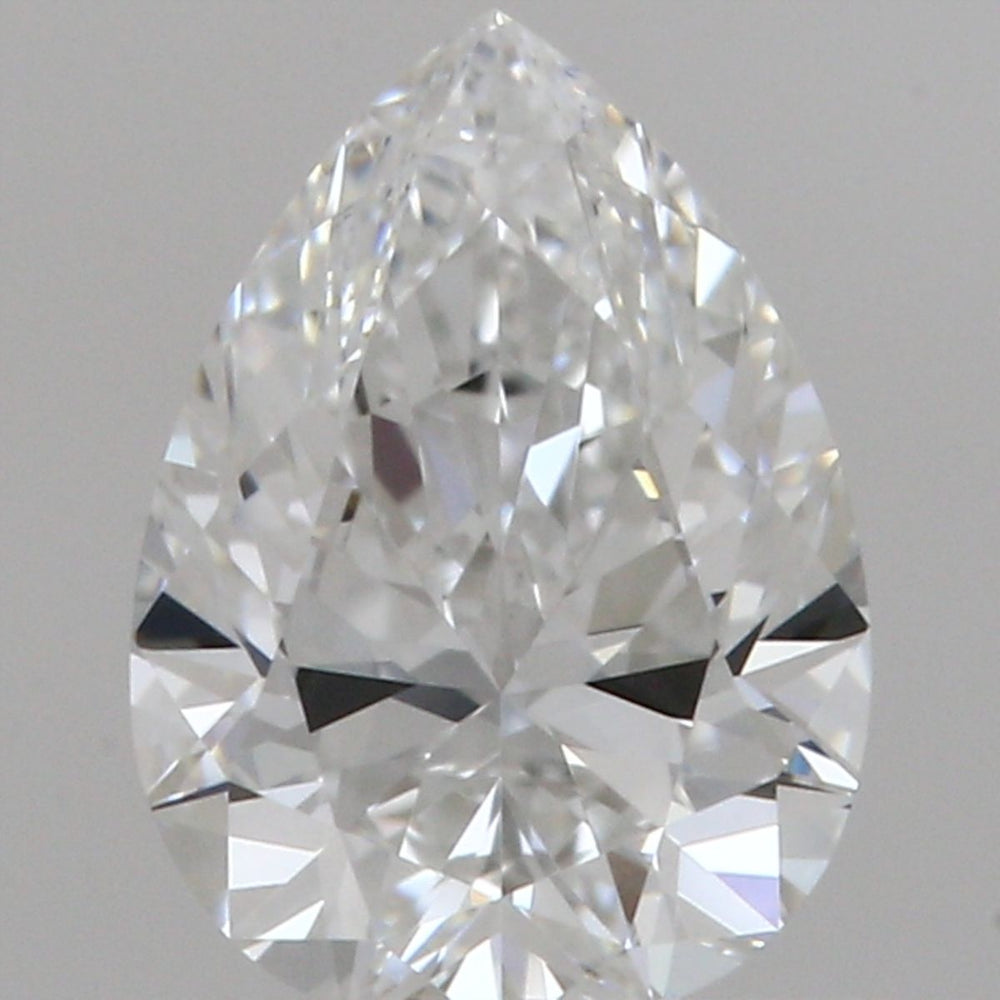 0.7 Carat Pear Natural Diamond with  Cut Diamond in 14KT  view 1
