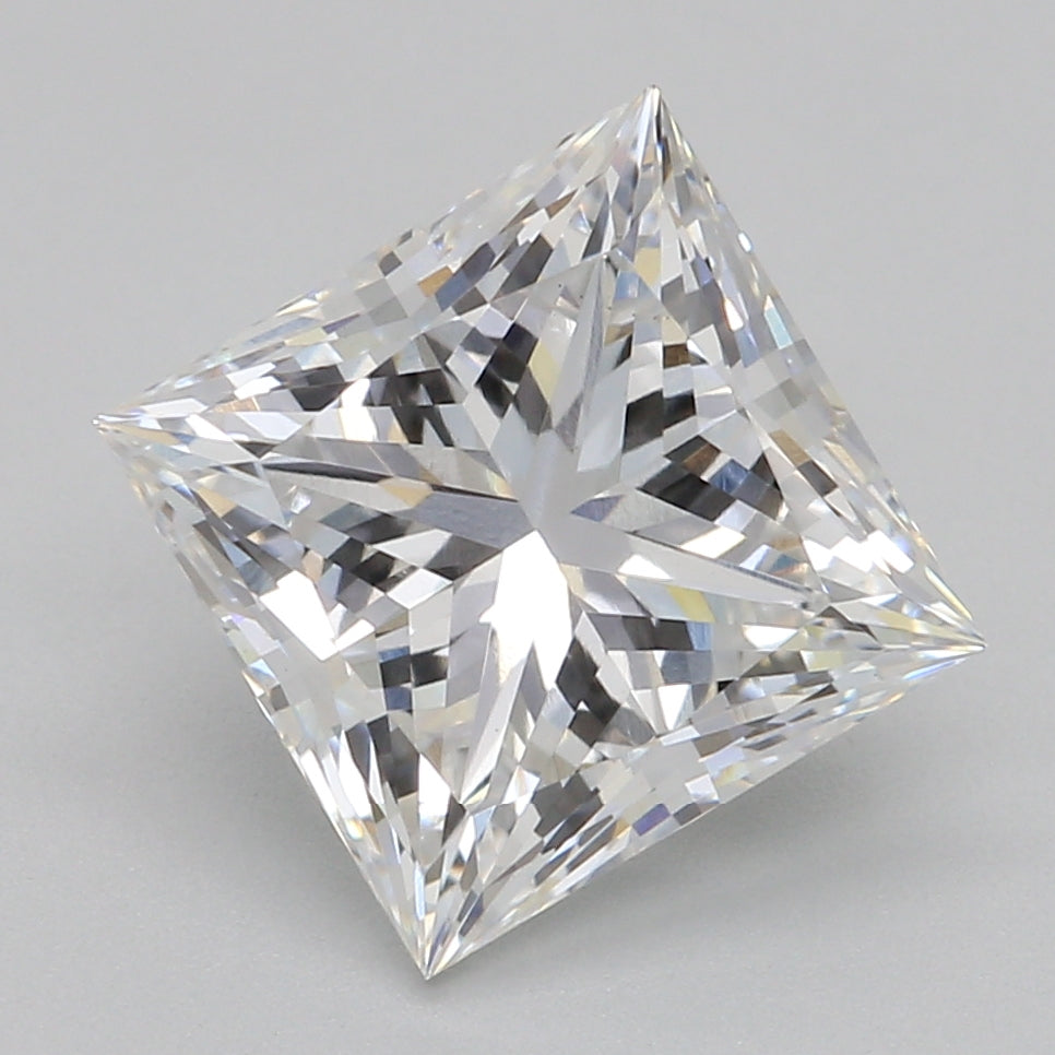 2.04 Carat Princess Lab Diamond with  Cut Diamond in 14KT  view 1
