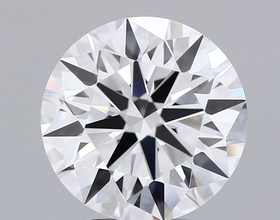 3.3 Carat Round Lab Diamond with  Cut Diamond in 14KT  view 1
