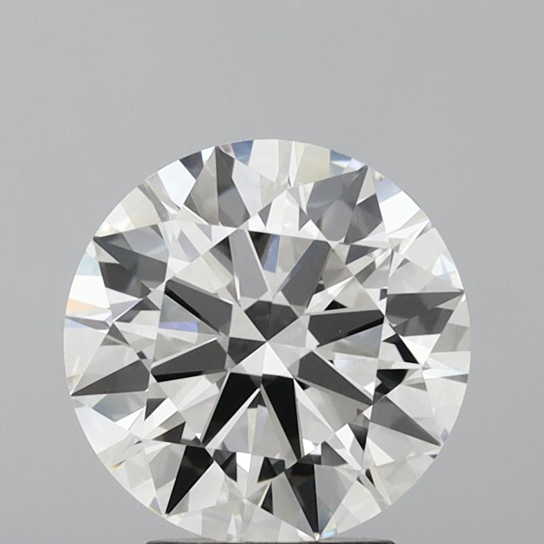 3.24 Carat Round Lab Diamond with  Cut Diamond in 14KT  view 1
