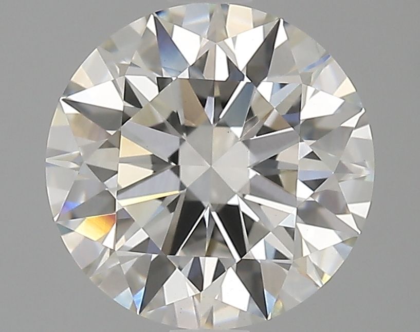 2.82 Carat Round Lab Diamond with  Cut Diamond in 14KT  view 1
