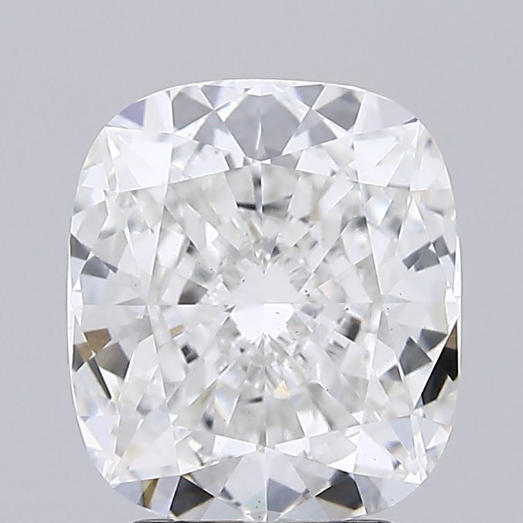3.31 Carat Cushion Lab Diamond with  Cut Diamond in 14KT  view 1
