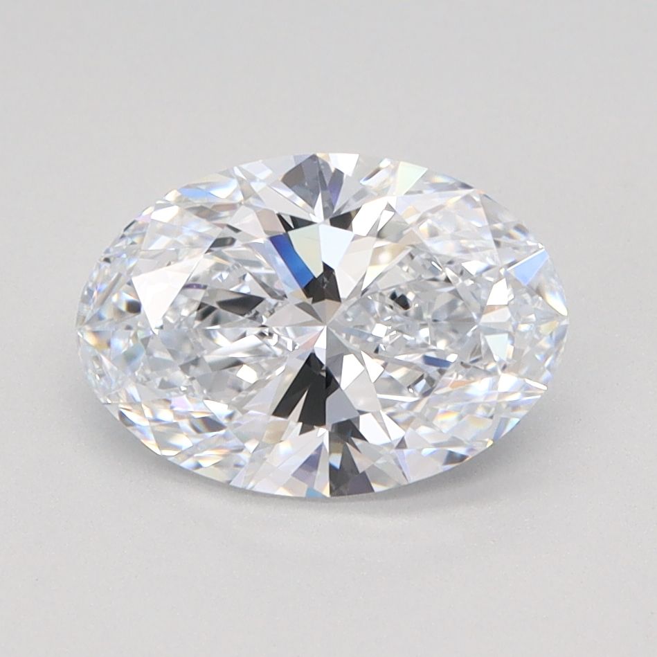 1.5 Carat Oval Lab Diamond with  Cut Diamond in 14KT  view 1
