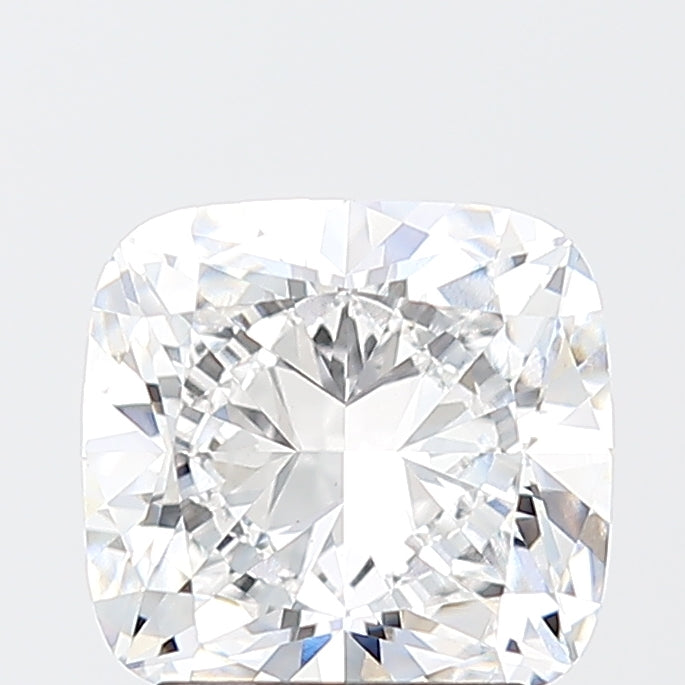 2.67 Carat Cushion Lab Diamond with  Cut Diamond in 14KT  view 1
