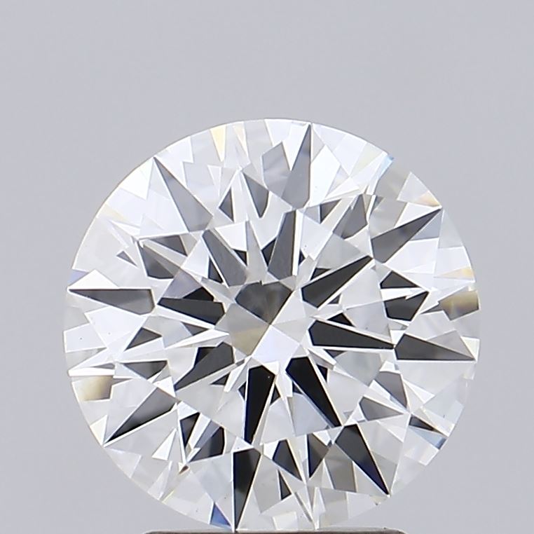 2.6 Carat Round Lab Diamond with  Cut Diamond in 14KT  view 1
