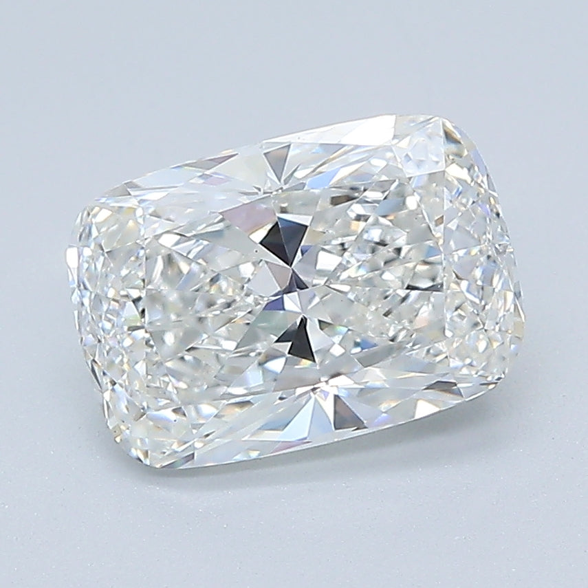 2.65 Carat Oval Lab Diamond with  Cut Diamond in 14KT  view 1
