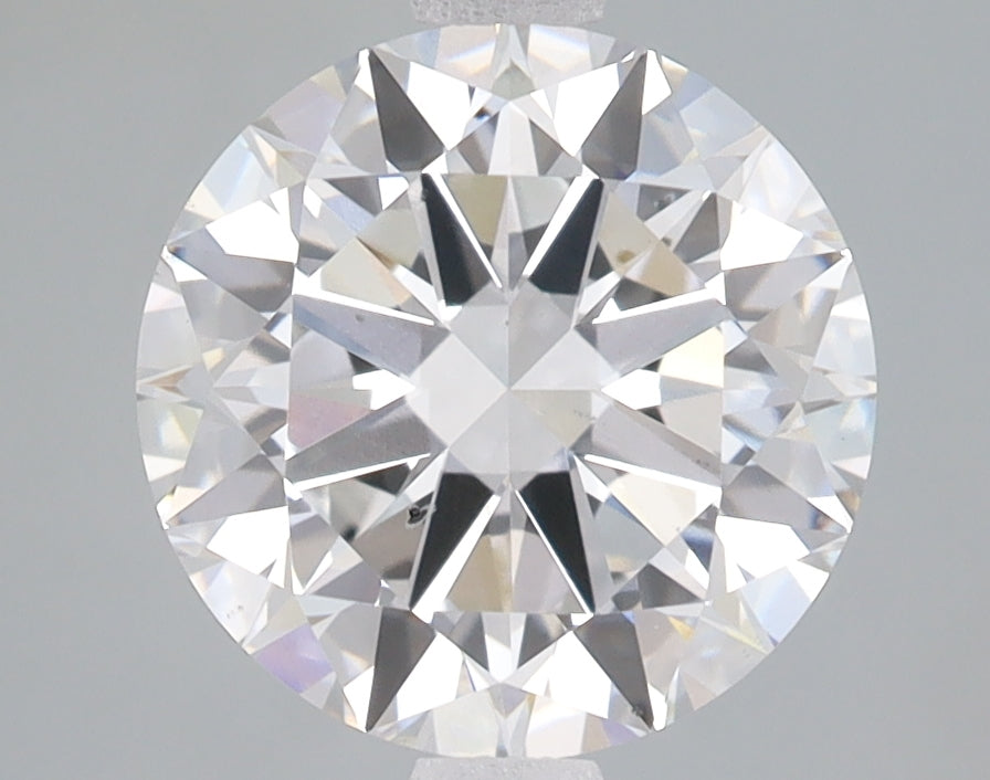 2.49 Carat Round Lab Diamond with  Cut Diamond in 14KT  view 1

