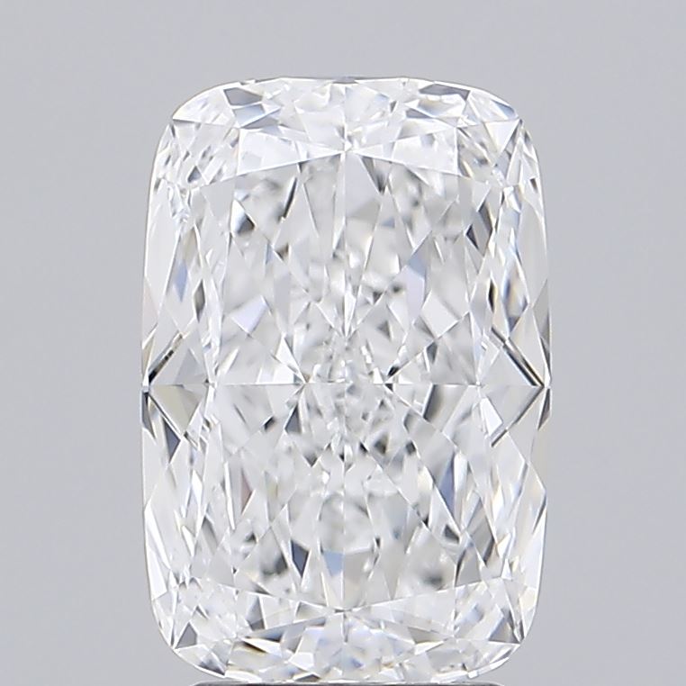 3.27 Carat Cushion Lab Diamond with  Cut Diamond in 14KT  view 1
