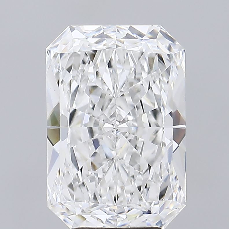 4.99 Carat Radiant Lab Diamond with  Cut Diamond in 14KT  view 1
