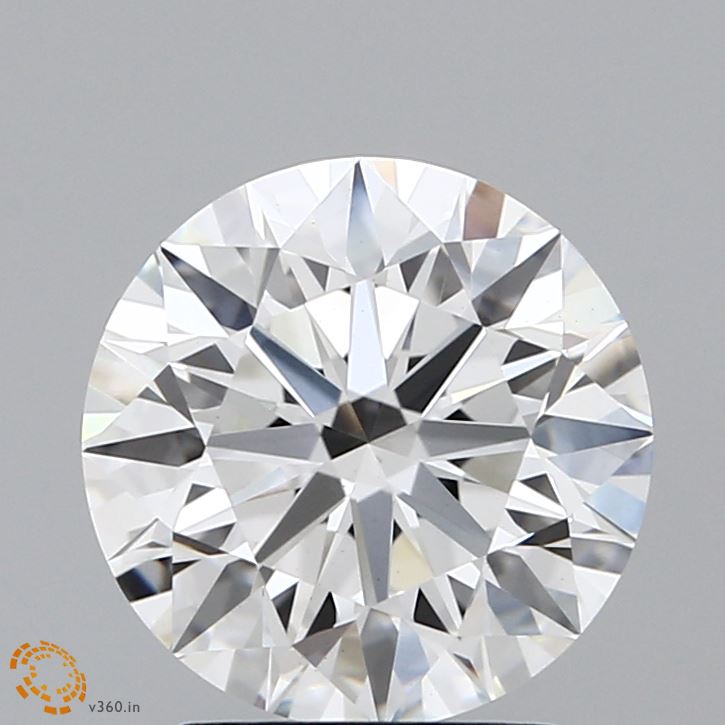2.51 Carat Round Lab Diamond with  Cut Diamond in 14KT  view 1
