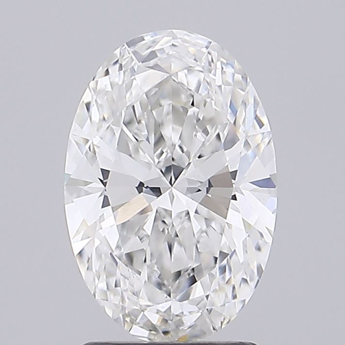 2.08 Carat Oval Lab Diamond with  Cut Diamond in 14KT  view 1

