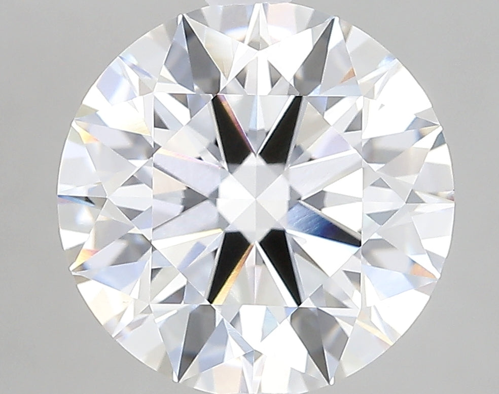 5.36 Carat Round Lab Diamond with  Cut Diamond in 14KT  view 1
