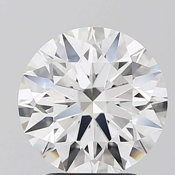 2.72 Carat Round Lab Diamond with  Cut Diamond in 14KT  view 1
