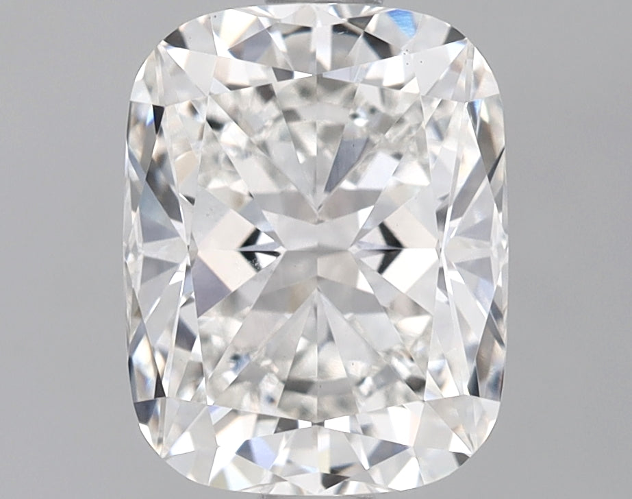 2.04 Carat Cushion Lab Diamond with  Cut Diamond in 14KT  view 1
