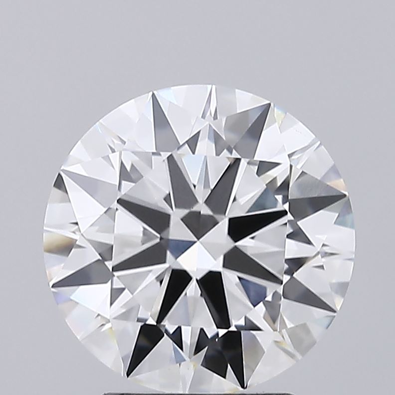 3.22 Carat Round Lab Diamond with  Cut Diamond in 14KT  view 1
