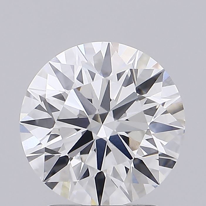 2.14 Carat Round Lab Diamond with  Cut Diamond in 14KT  view 1
