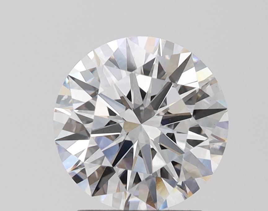 2.09 Carat Round Lab Diamond with  Cut Diamond in 14KT  view 1
