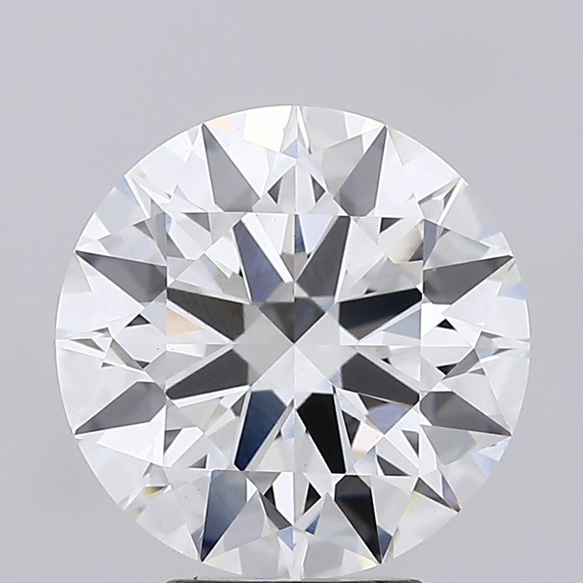 4.5 Carat Round Lab Diamond with  Cut Diamond in 14KT  view 1
