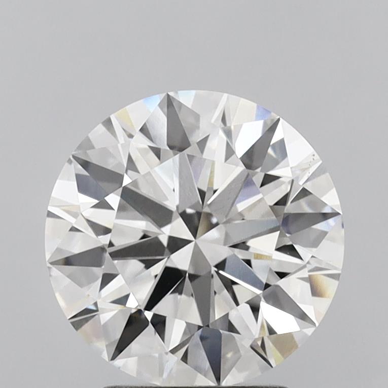 3.0 Carat Round Lab Diamond with  Cut Diamond in 14KT  view 1
