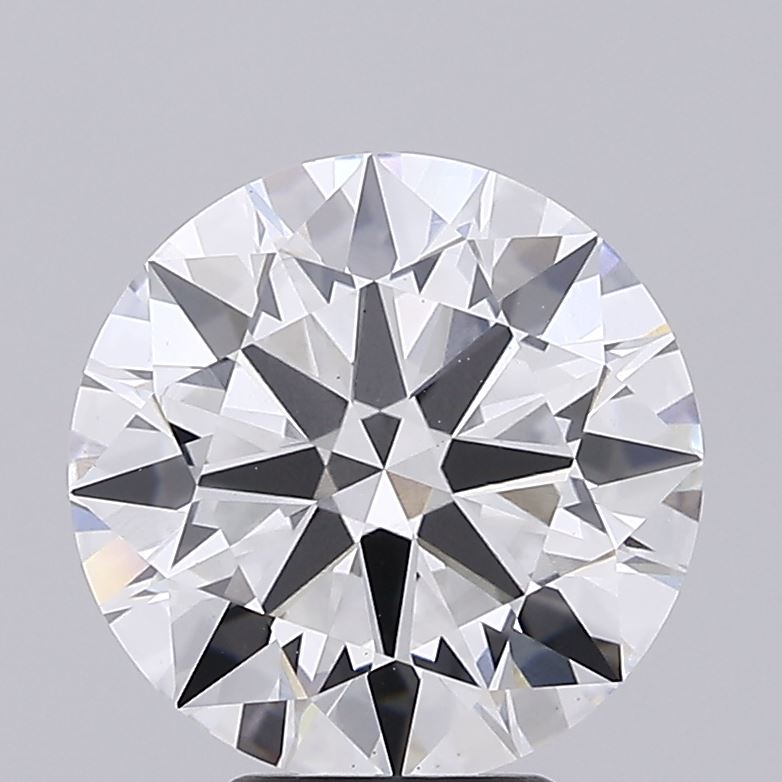 5.54 Carat Round Lab Diamond with  Cut Diamond in 14KT  view 1
