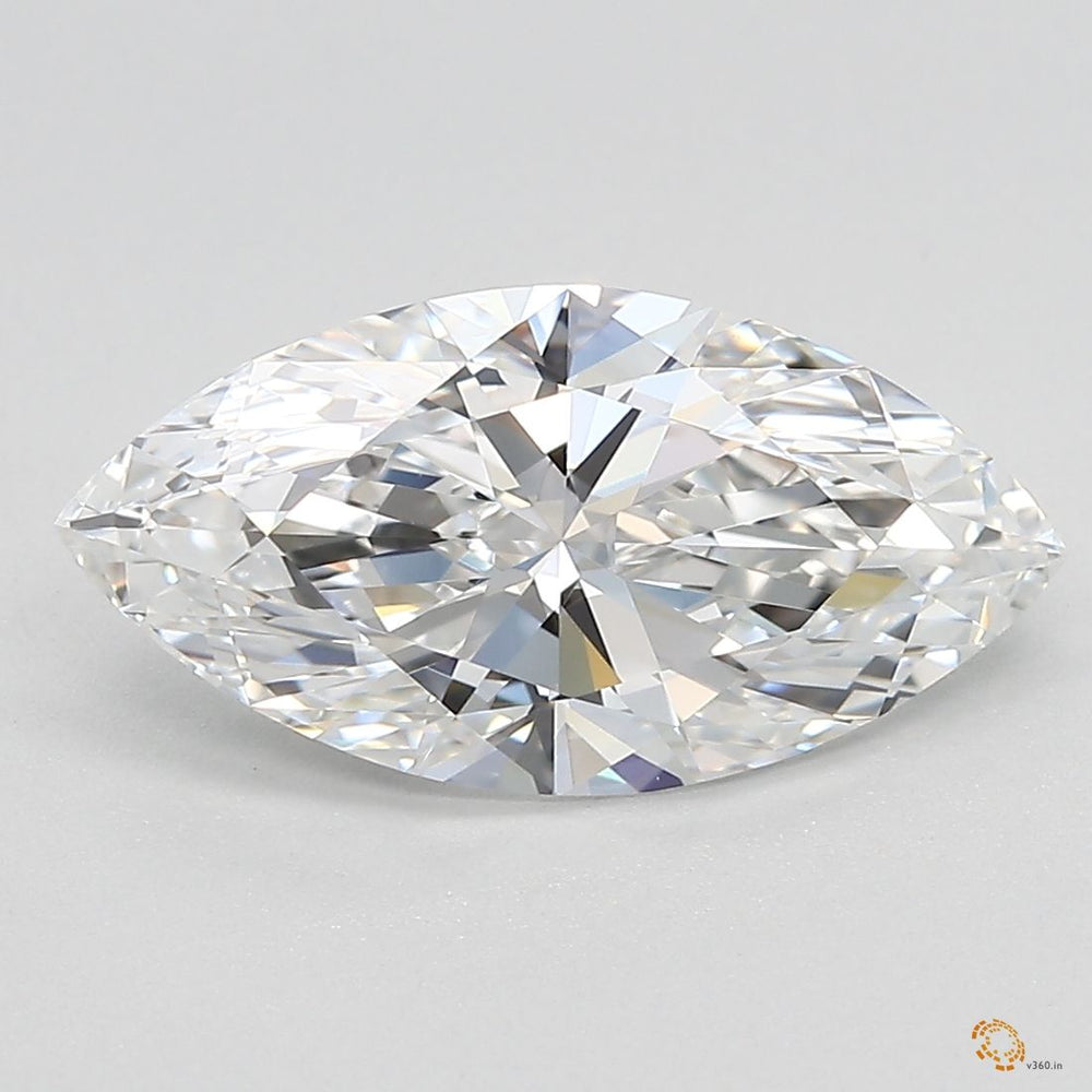 1.76 Carat Marquise Lab Diamond with  Cut Diamond in 14KT  view 1
