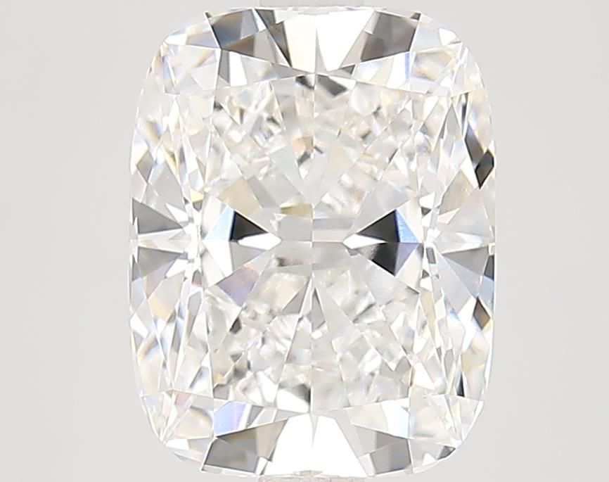 3.08 Carat Cushion Lab Diamond with  Cut Diamond in 14KT  view 1
