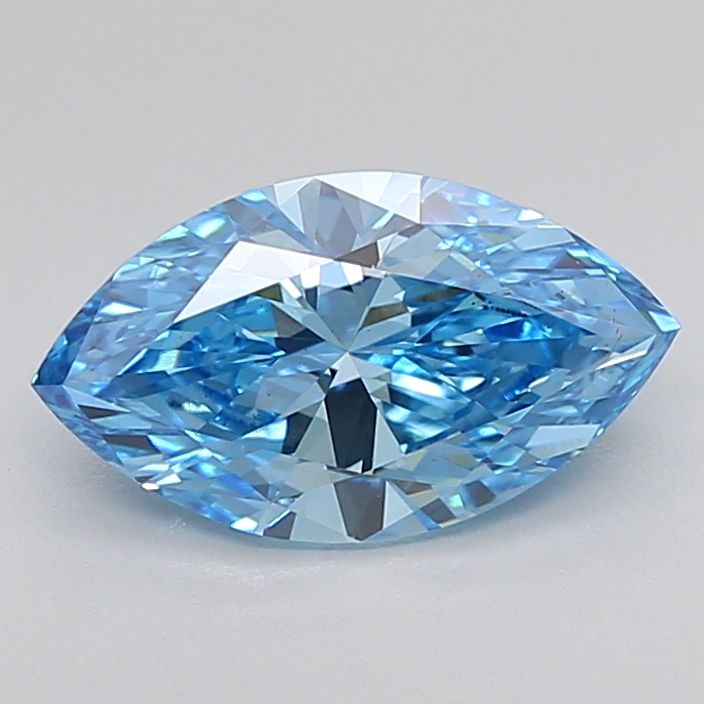 1.52 Carat Marquise Lab Diamond with  Cut Diamond in 14KT  view 1
